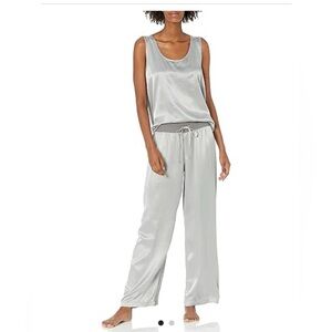 Silver Satin Lounge Set